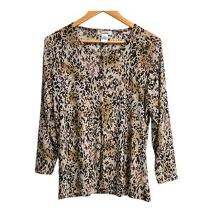 Rafael Tiger Print Longsleeve Top Size Small